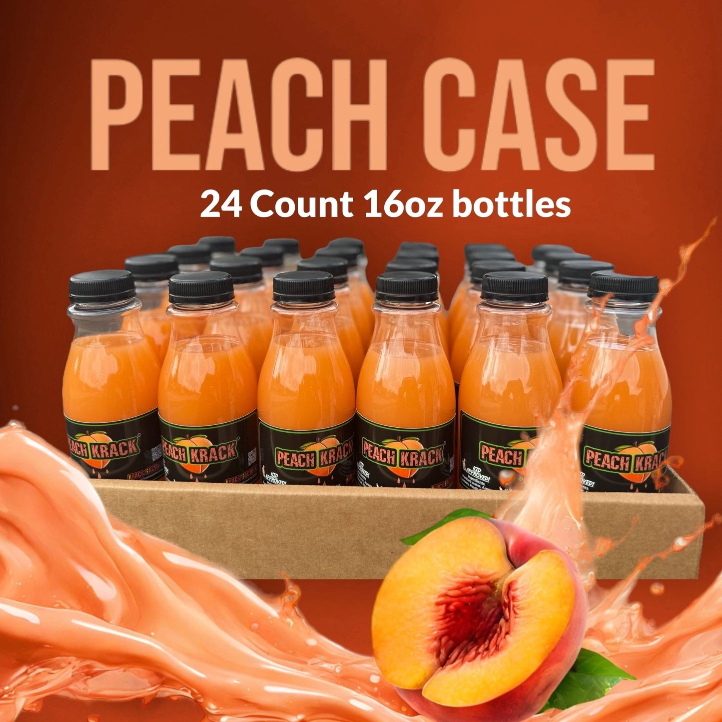 Peach Krack 16oz (24 Pack)